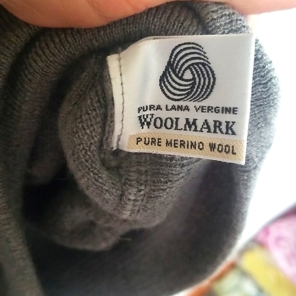 I Levrieri Italian 100% merino wool gray polo sweater XXL - Picture 8 of 9